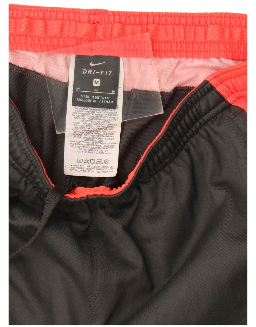 Nike Herren Dri Fit Trainingshose Mittelgraues Colourblock-Polyester