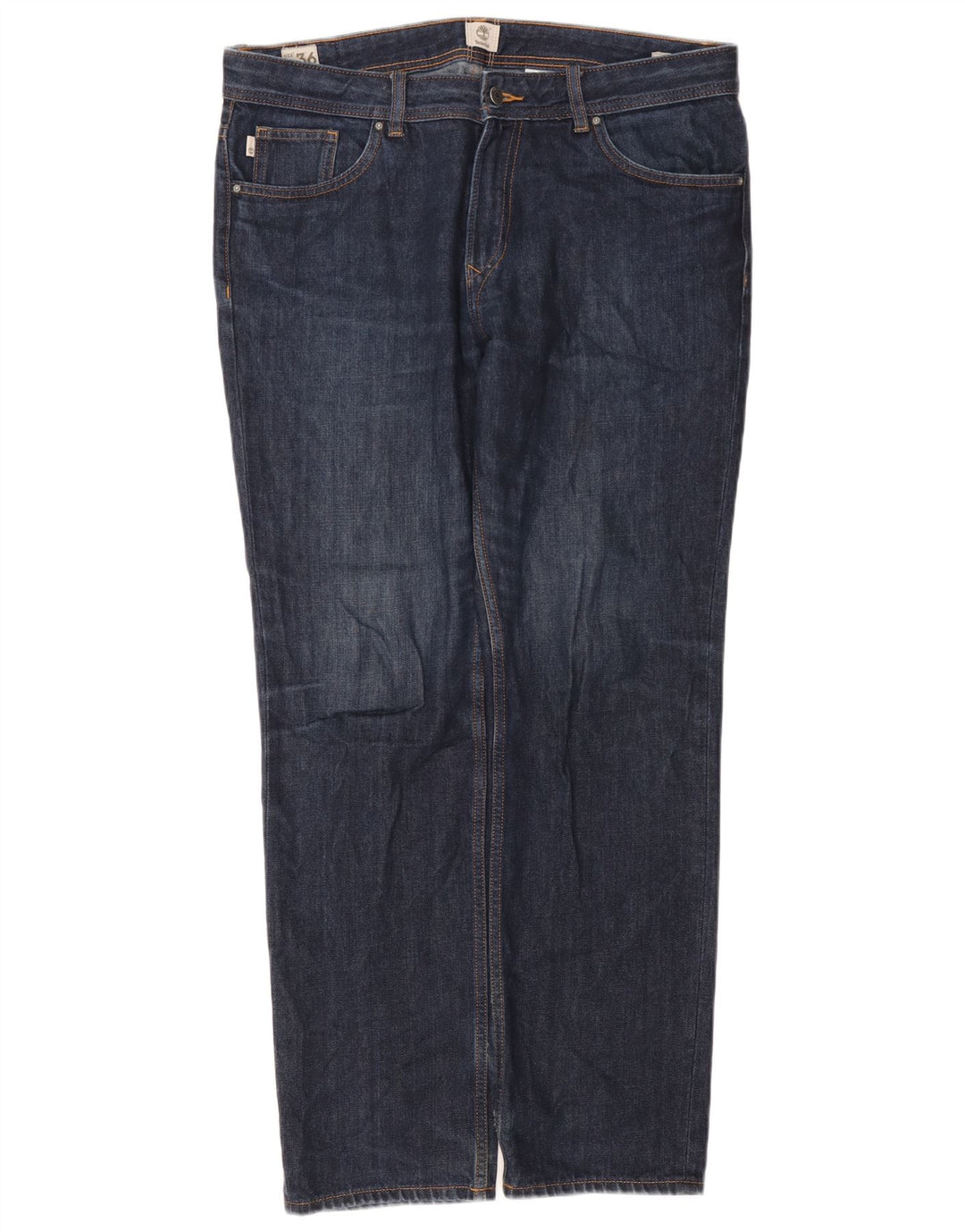 Timberland Herren Straight Jeans W36 L31 Marineblaue Baumwolle