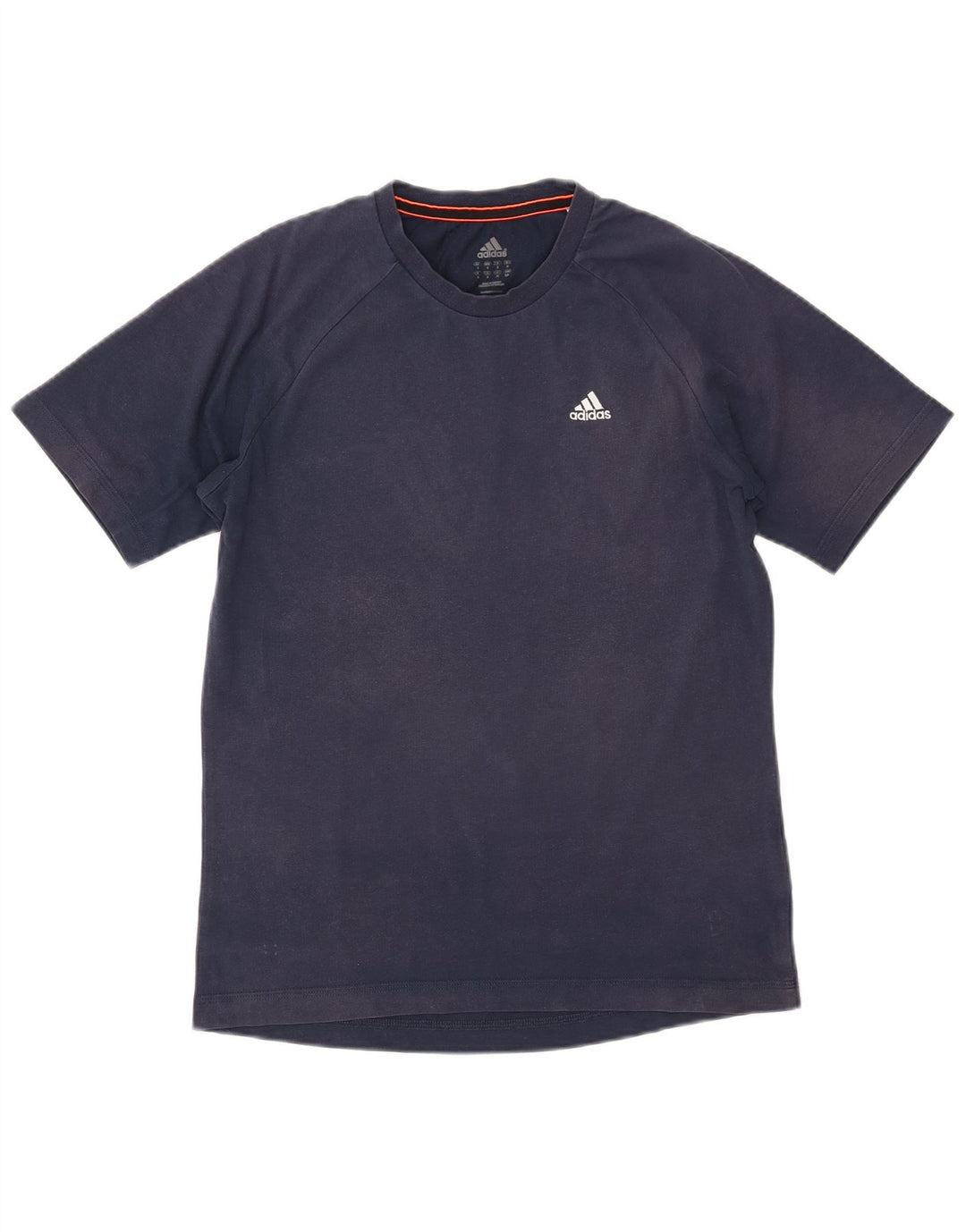 ADIDAS Herren T-Shirt Top Small Marineblau Baumwolle