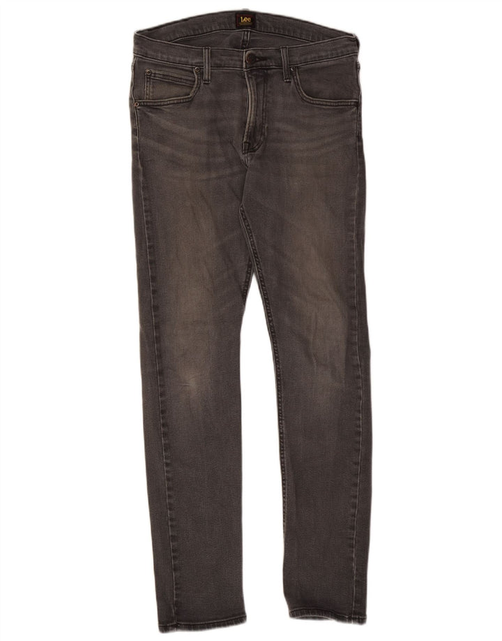Lee Herren Luke Slim Jeans W30 L32 Graue Baumwolle