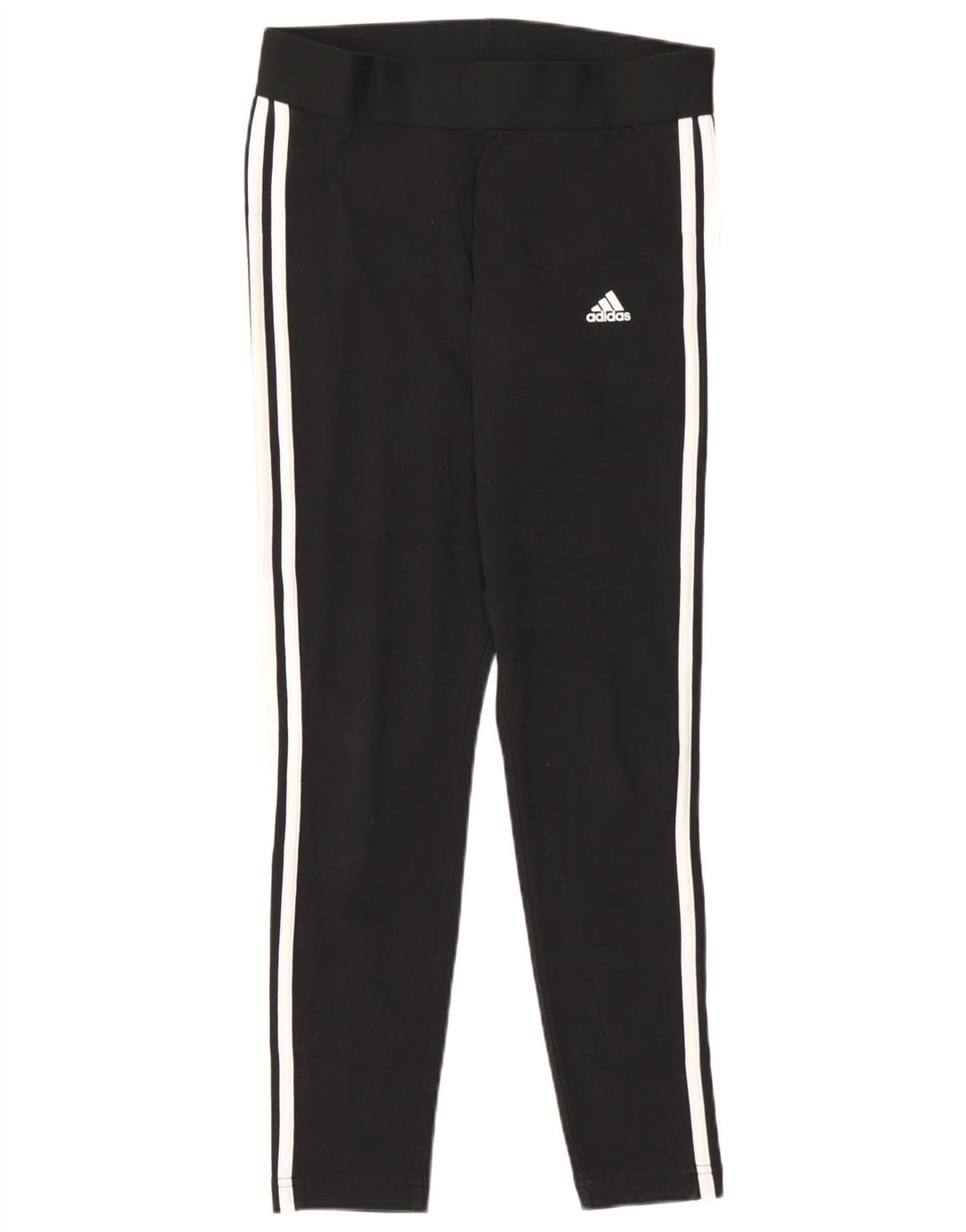 Adidas Damen Leggings UK 12/14 Mittelschwarze Baumwolle