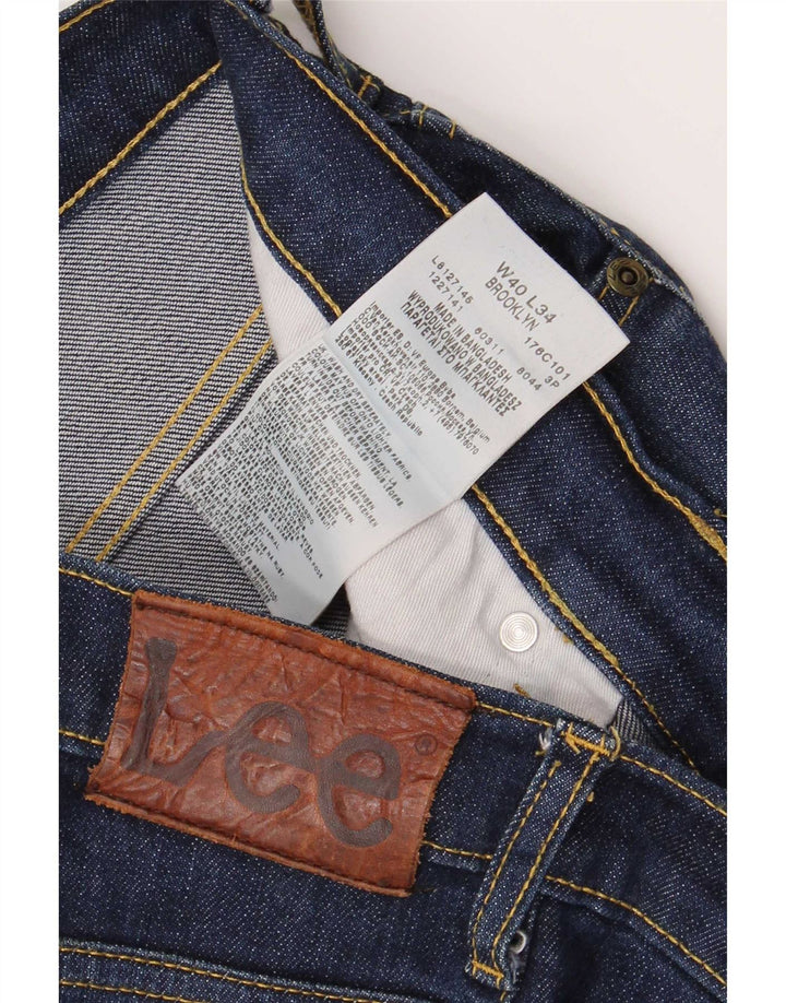 Lee Herren Brooklyn Straight Jeans W40 L27 Blaue Baumwolle