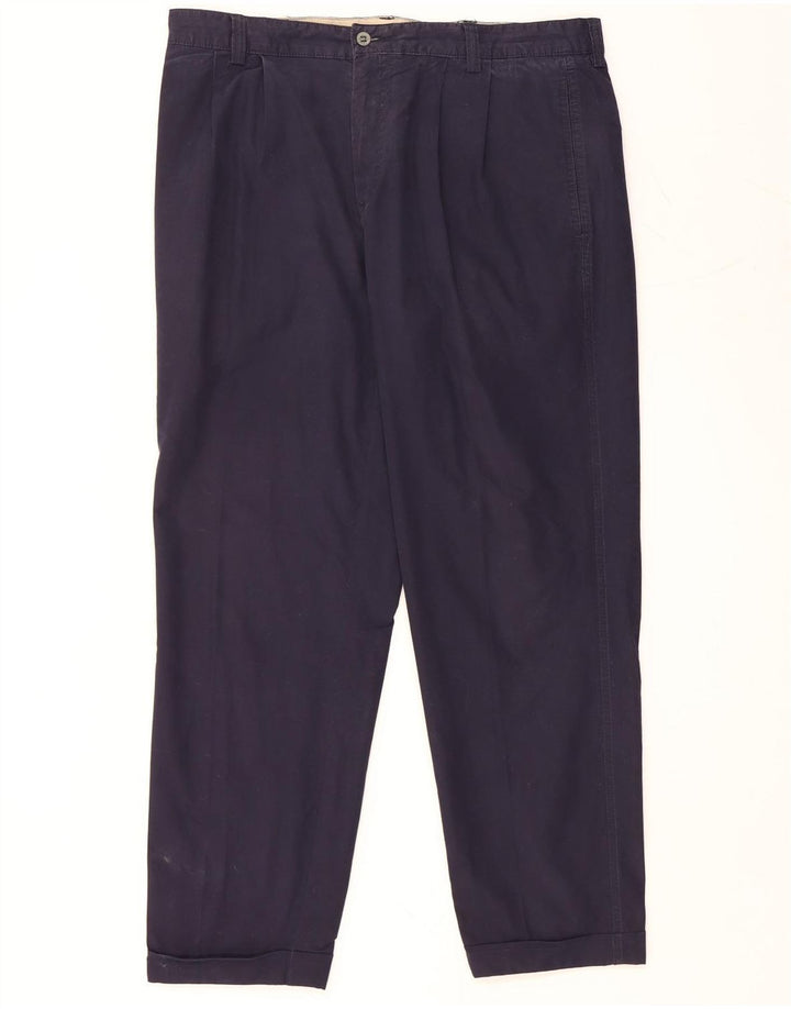 DOCKERS Herren-Chinohose mit klassischer Passform und Pegged, W36 L30, marineblaue Baumwolle