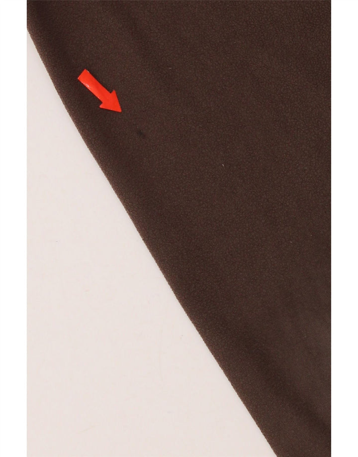 Jack Wolfskin Herren Fleecepullover mit durchgehendem Reißverschluss, Größe L, Braun