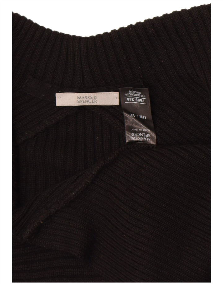 Marks & Spencer Offener Bolero-Pullover für Damen, UK 12, Mittelschwarz, Acryl