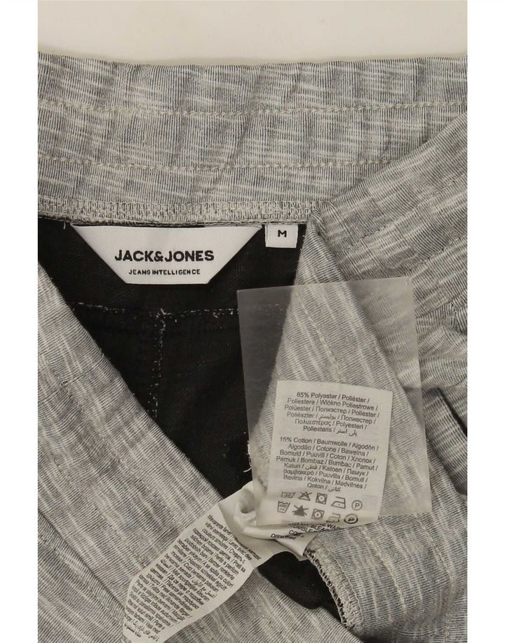 Jack & Jones Herren-Sportshorts aus mittelgrau meliertem Polyester