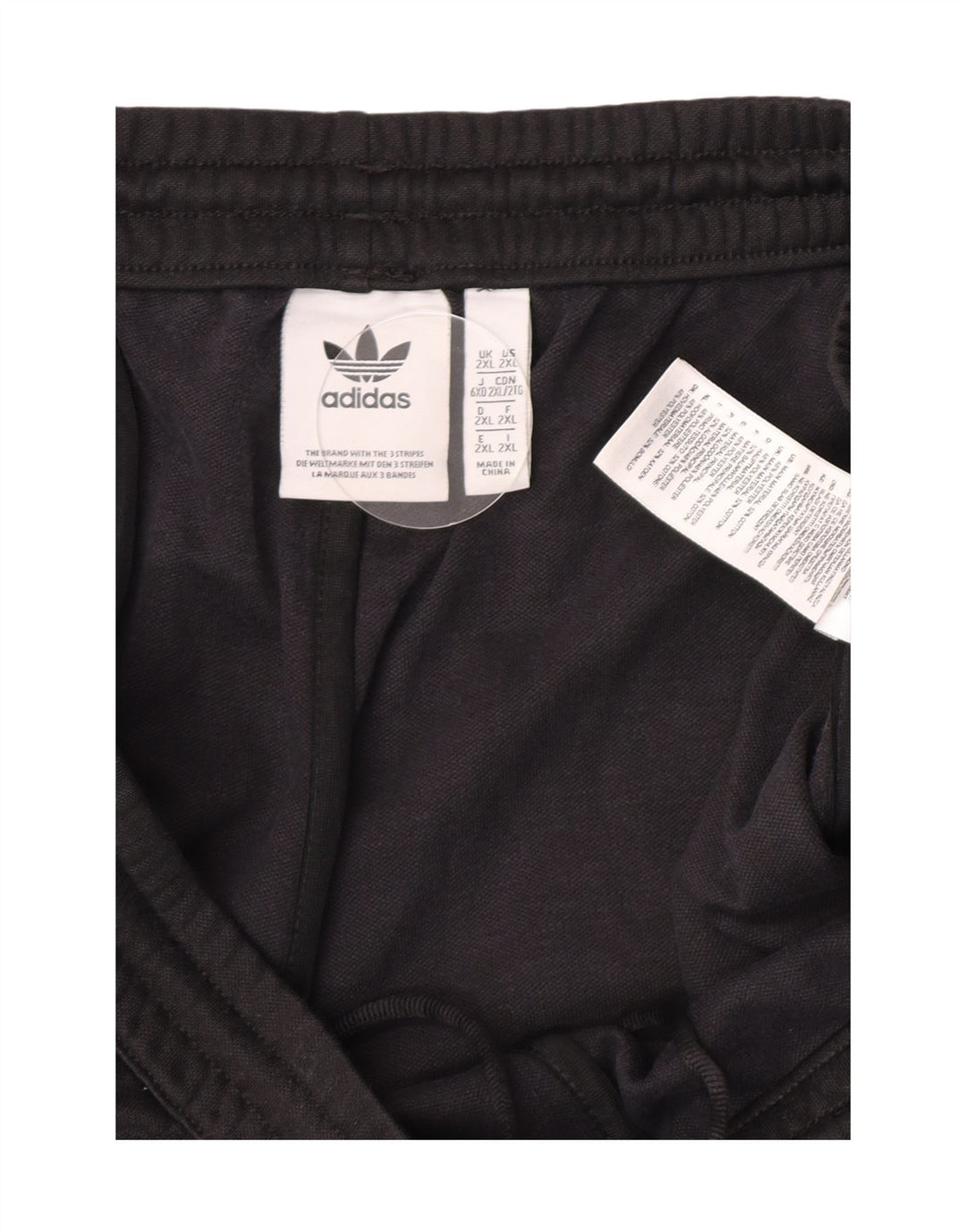 Adidas Herren Trainingshose 2XL Schwarz Baumwolle