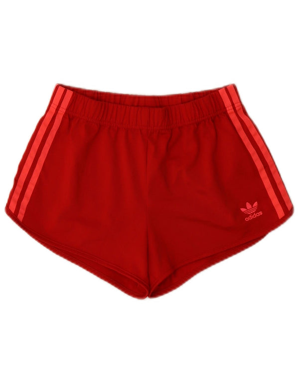 Adidas Damen Sportshorts UK 4 XS Burgund Polyester
