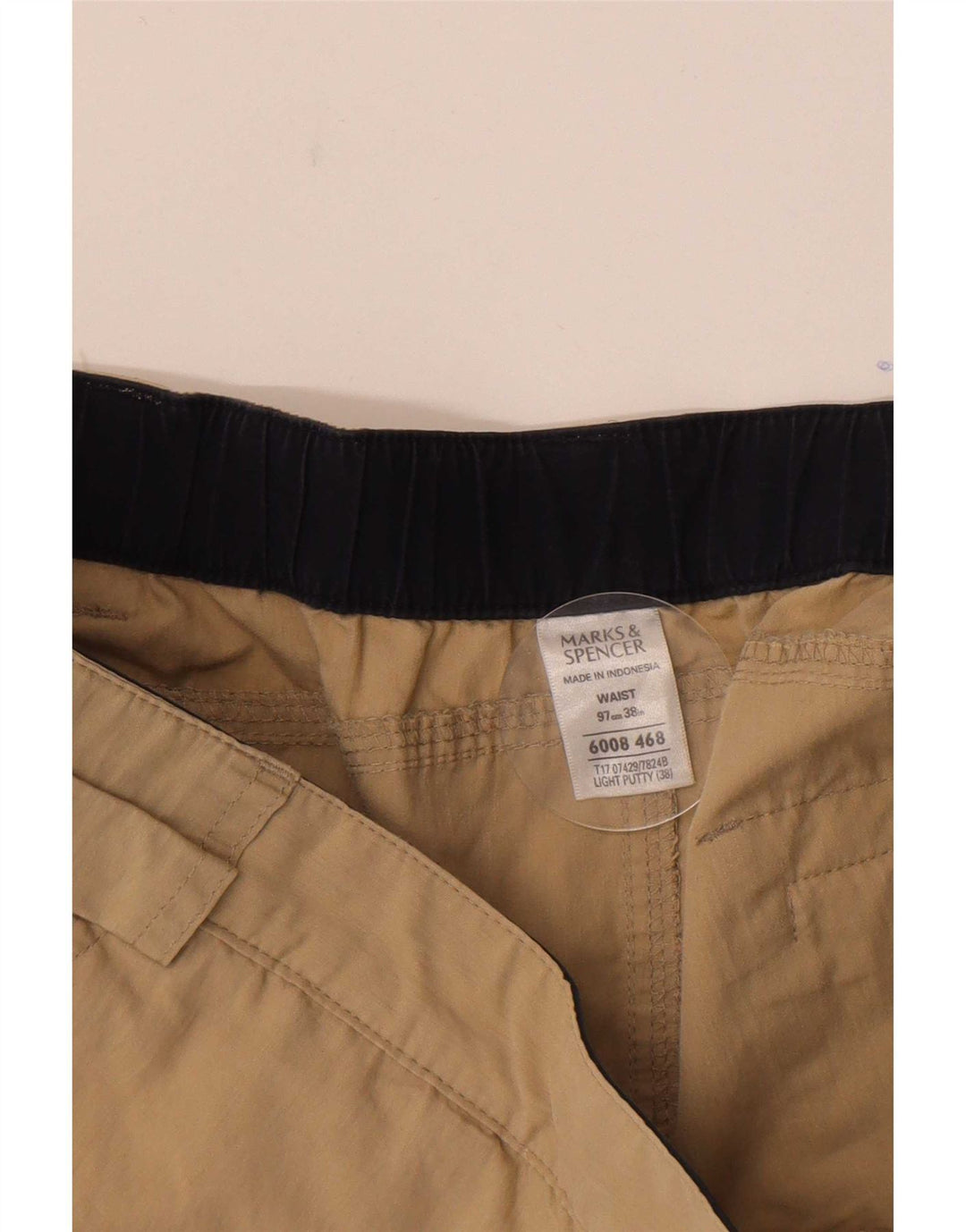 Marks & Spencer Herren Cargoshorts W38 XL Beige Baumwolle