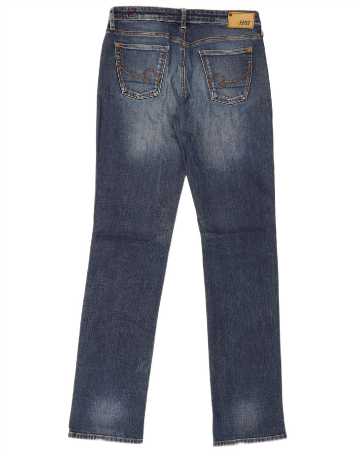Rifle Damen Slim Jeans W30 L34 Blaue Baumwolle