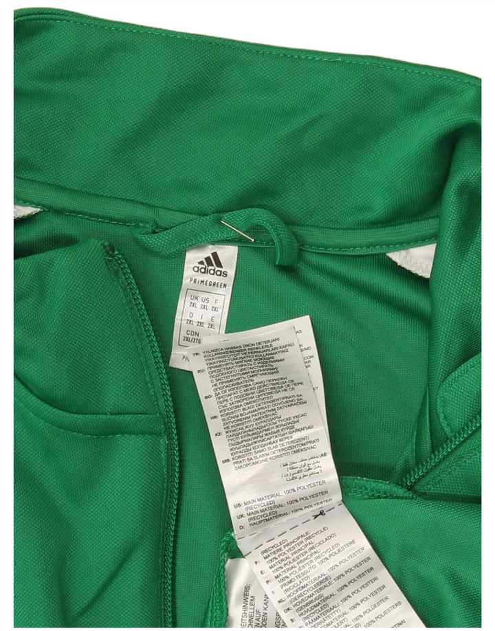 Adidas Herren Aeroready Graphic Trainingsanzug Top Jacke 2XL Grün Polyester
