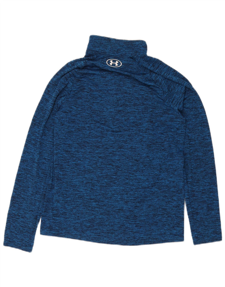 Under Armour Herren-Pullover-Trainingsanzugoberteil mit Reißverschluss und Halsausschnitt, klein, blau meliert