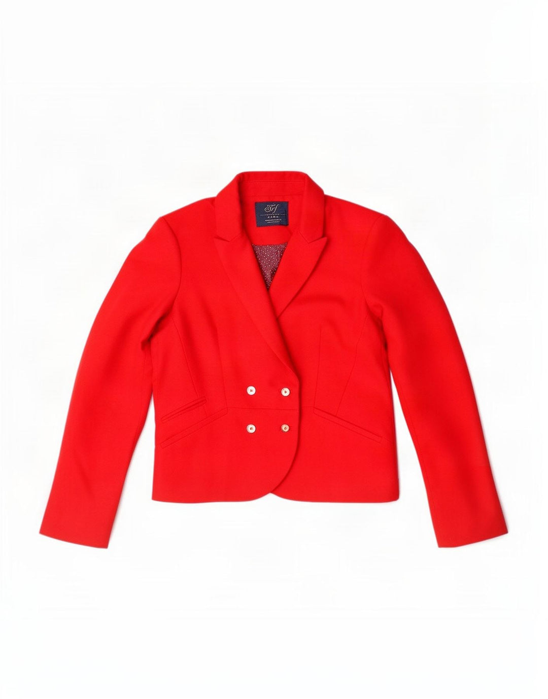 Zweireihiger Blazer für Damen von Zara, Gr. 14, Rot