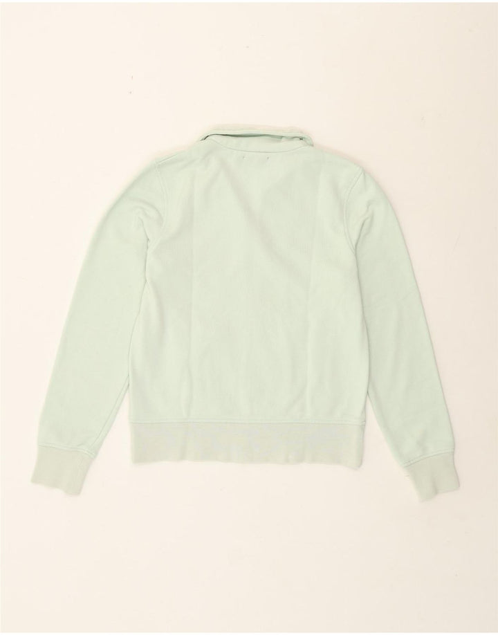 Kappa Damen-Trainingsanzug-Top-Jacke, UK 14, Größe L, grüne Baumwolle