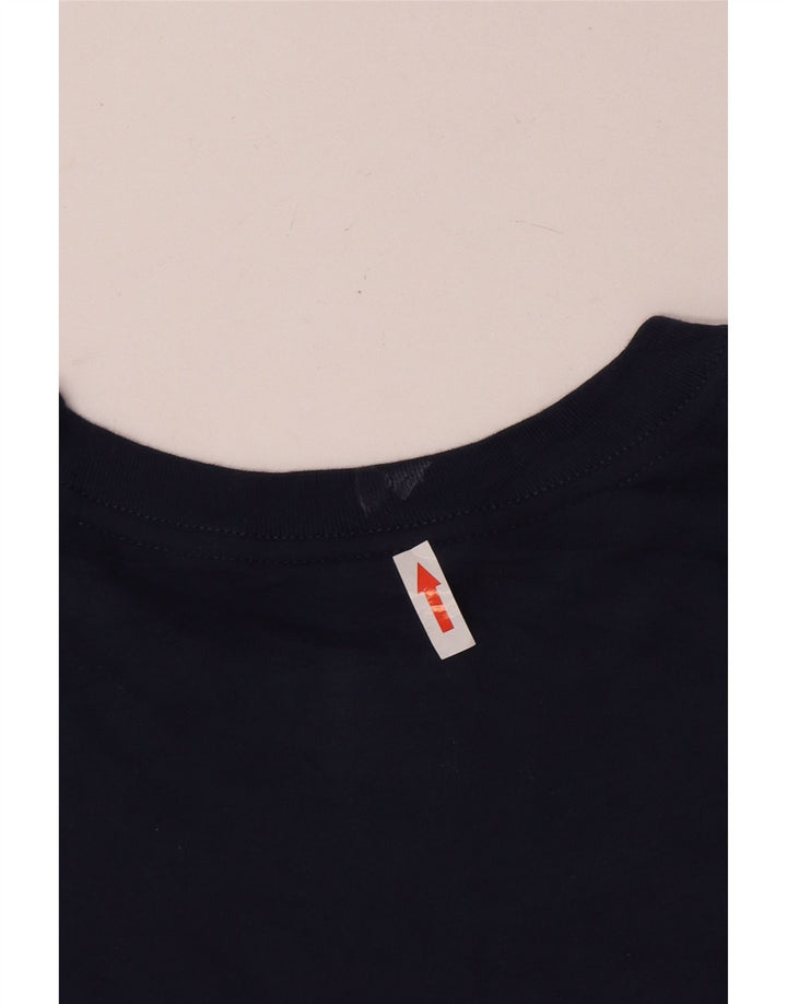 NIKE Herren Arizona Graphic Top Langarm Small Marineblau Baumwolle