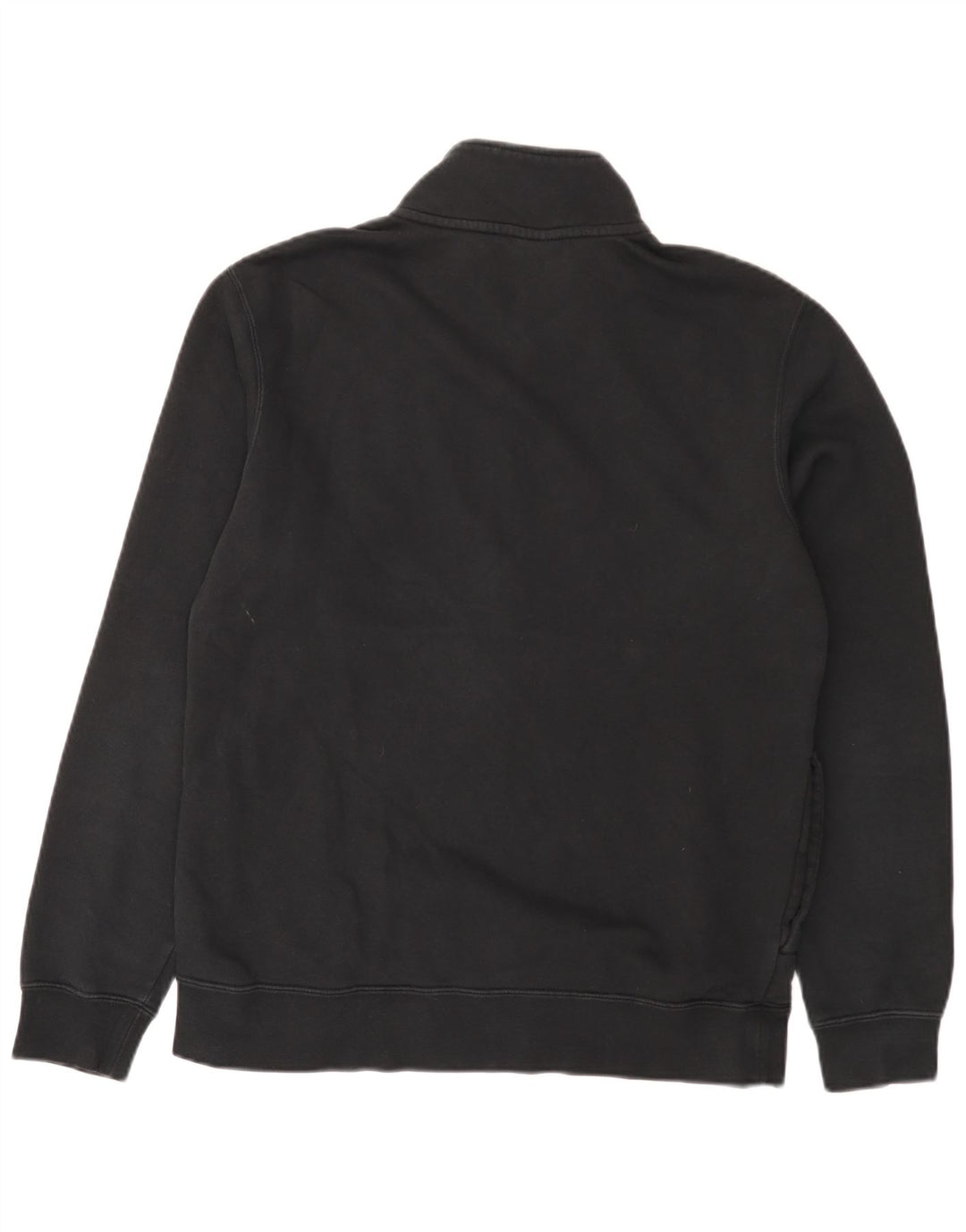Nike Herren-Sweatshirt mit Reißverschluss am Hals, mittlere schwarze Baumwolle