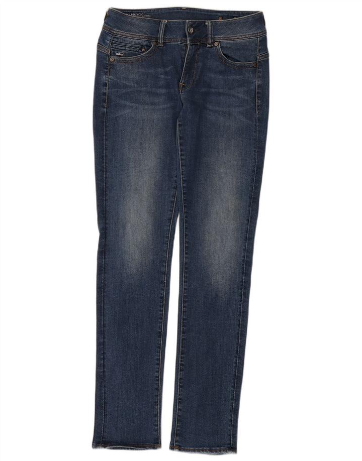 G-Star Damen Midge Straight Jeans W29 L32 Blaue Baumwolle