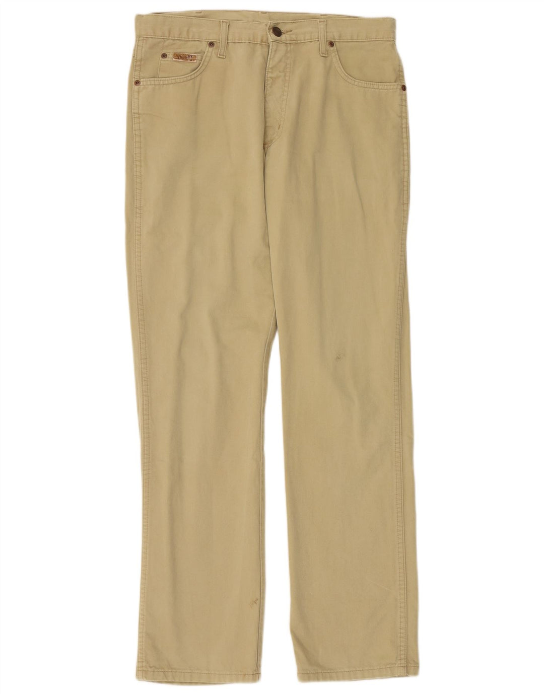 WRANGLER Herren Texas Straight Freizeithose W34 L32 Beige Baumwolle