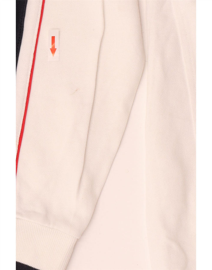 Champion Herren-Sweatshirt mit Grafik, Mittelweiß, Farbblock