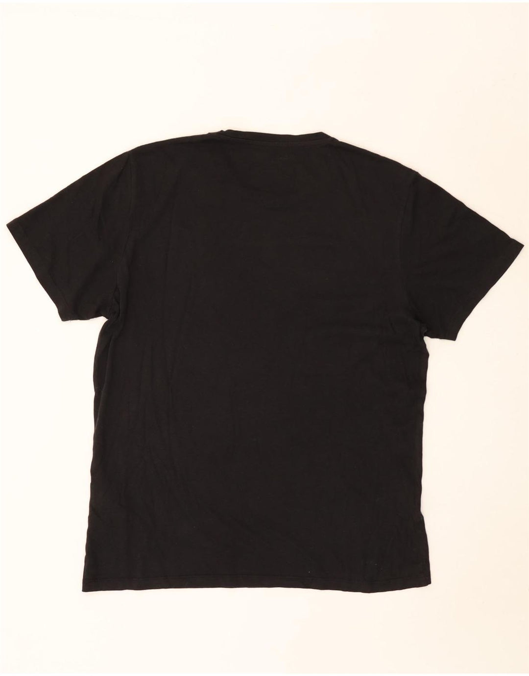 Jack & Jones Herren-T-Shirt mit normaler Passform, groß, aus schwarzer Baumwolle
