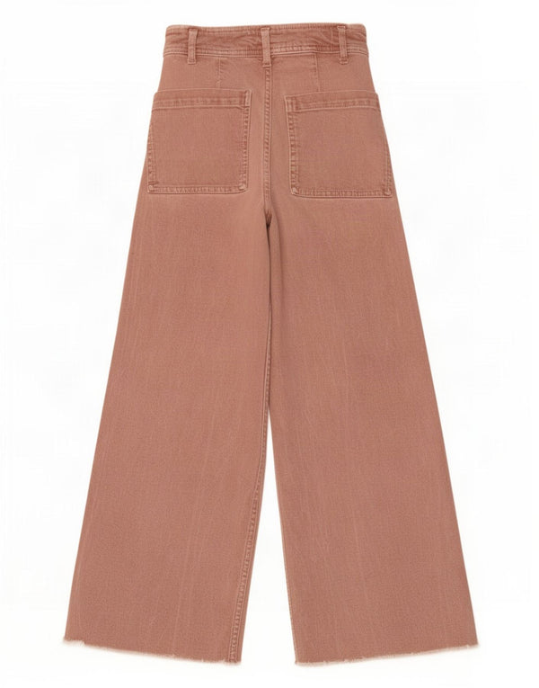 Zara Damen-Jeans mit weitem Bein, EU 32, 2XS, W22, L24, Rosa