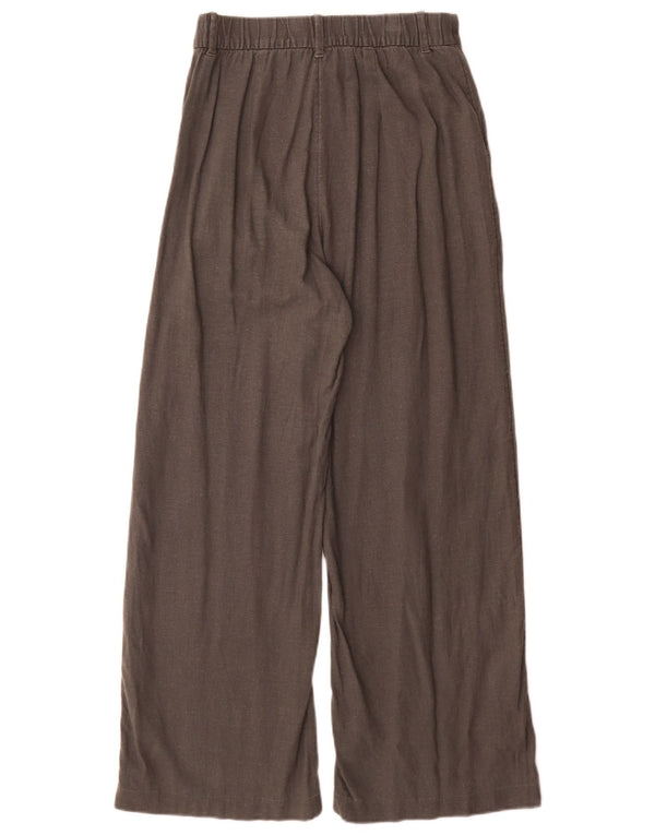 Hollister Damen Livvy Hose mit hoher Taille und weitem Bein, Größe S, W26, L29, Grau