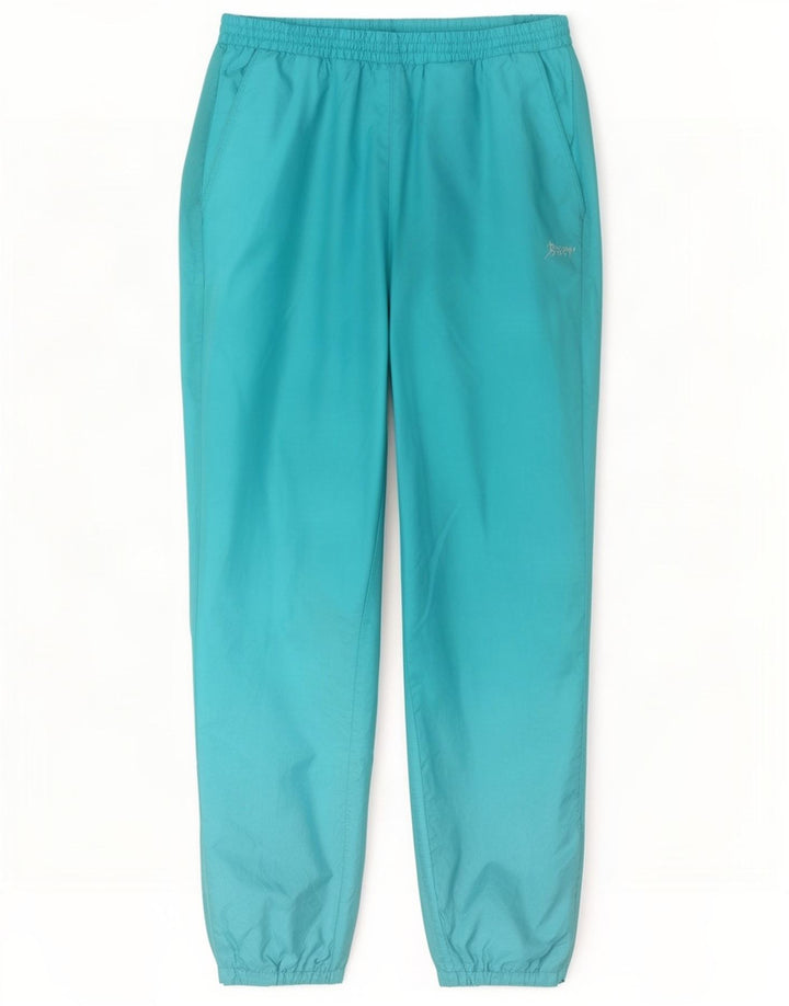 Vintage Herren-Trainingshose, Jogginghose, groß, blau, Polyamid