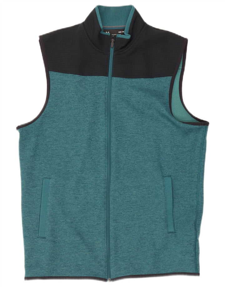 Under Armour Herren-Trainingsanzugoberteil, ärmellos, mittelgrün, Farbblock