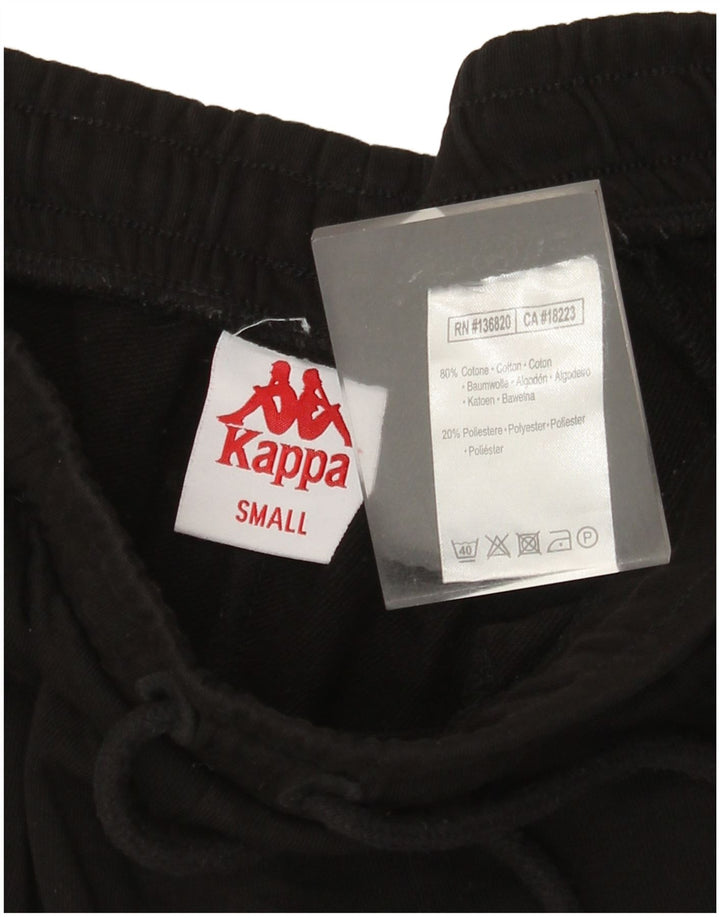 Kappa Herren Graphic Sport Shorts Small Schwarz Baumwolle