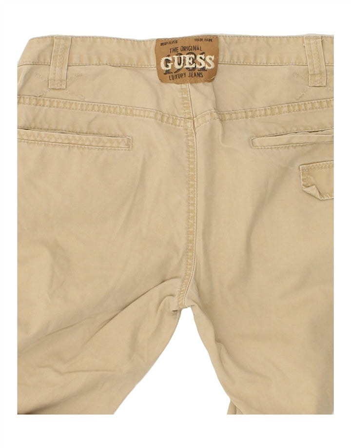 GUESS Womens Straight Chino Trousers W28 L26  Beige Vintage Guess and Second-Hand Guess from Messina Hembry 