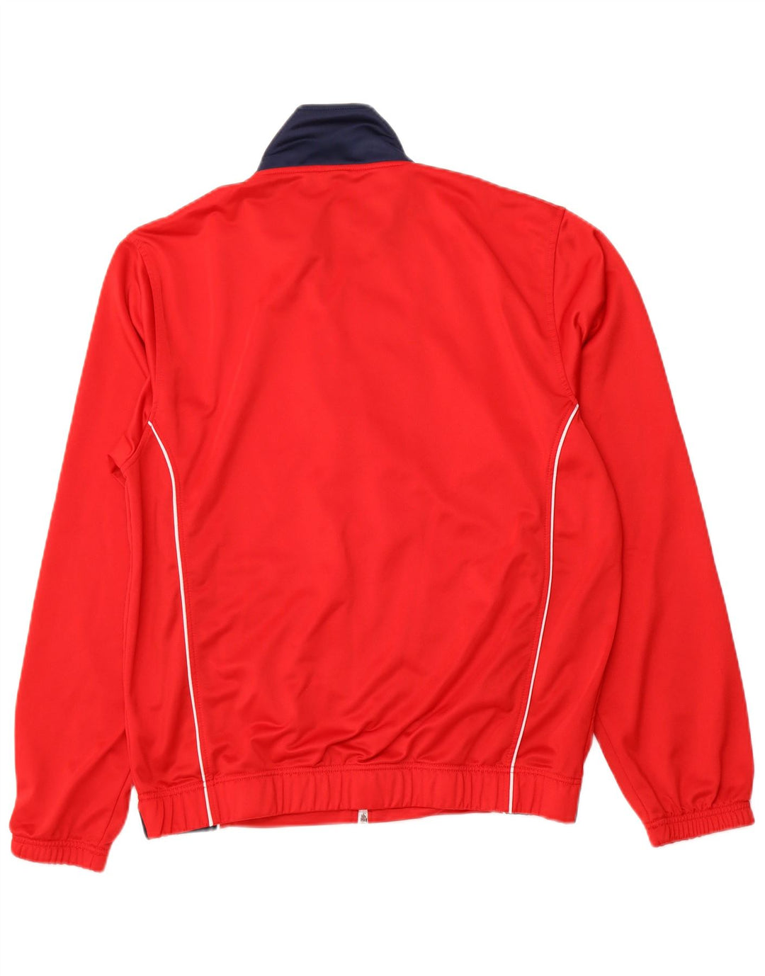 ASICS Mens Tracksuit Top Jacket 2XL Red Colourblock Polyester
