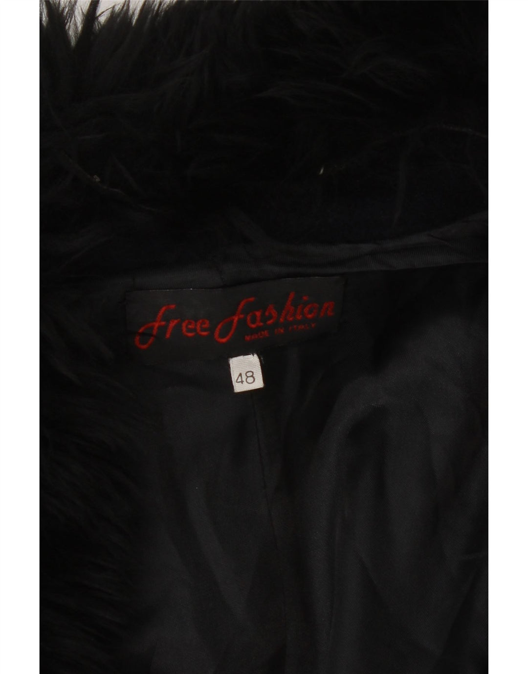 Vintage Damen Zweireihiger Mantel IT 48 XL Marineblaue Wolle