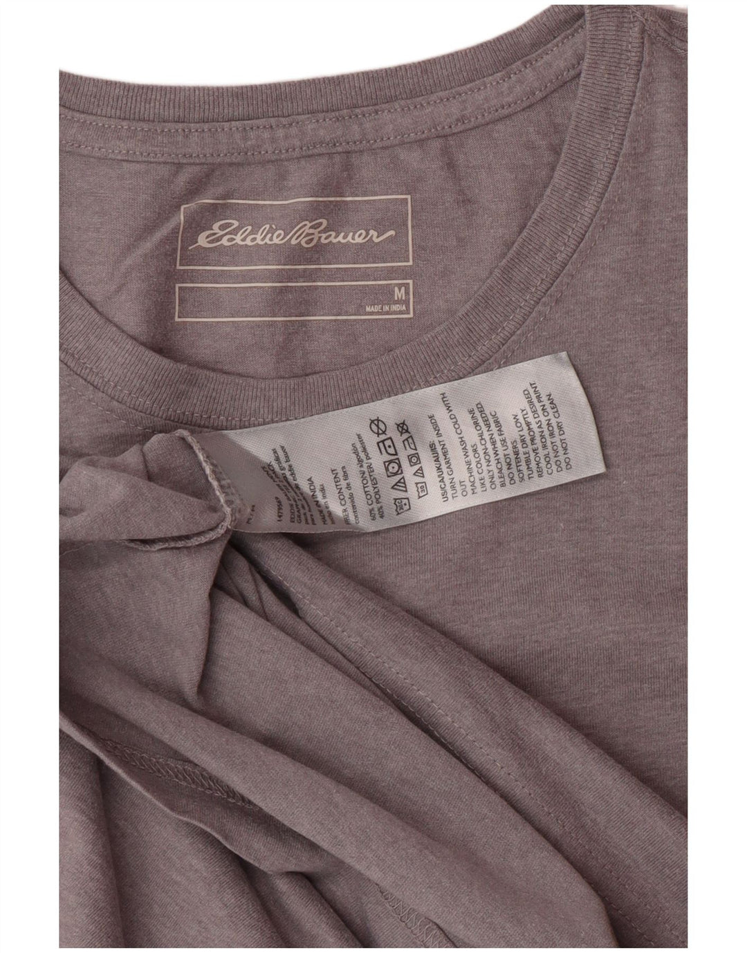 EDDIE BAUER Herren T-Shirt Top mittelgraue Baumwolle