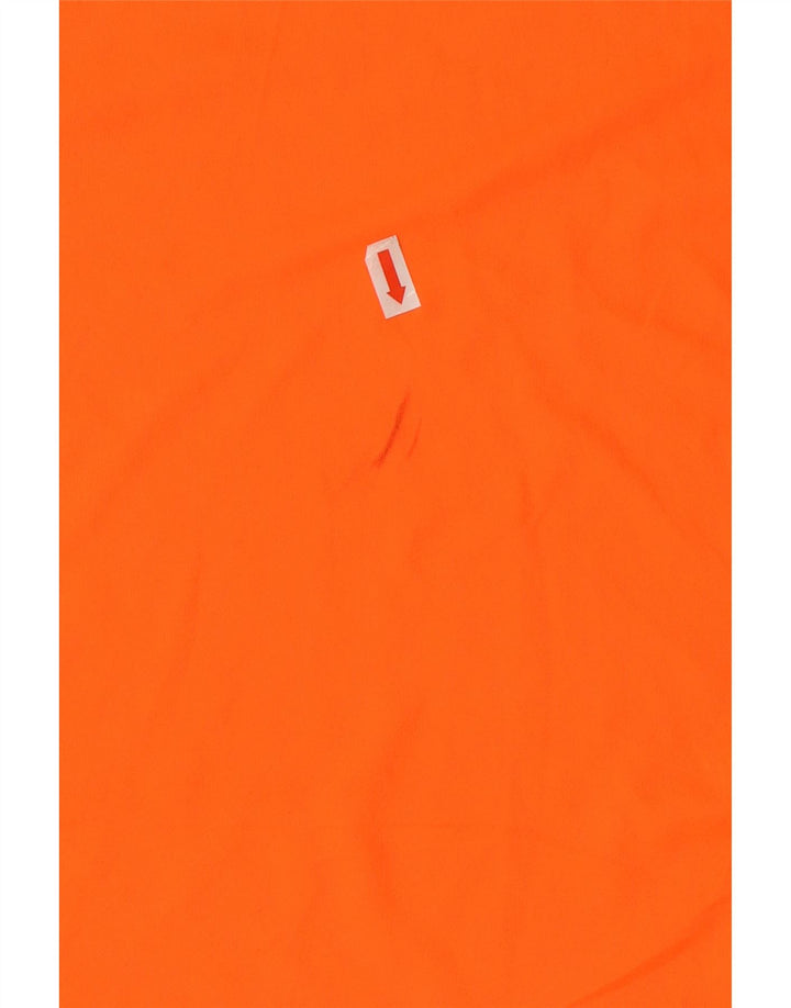 ADIDAS Herren Climalite T-Shirt Top Large Orange Polyester