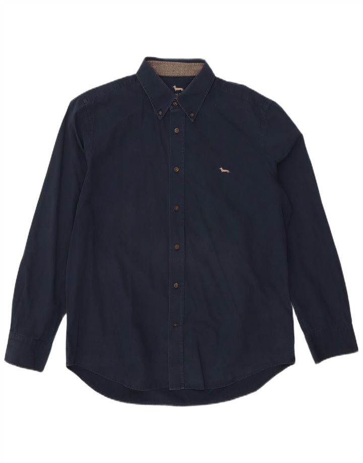 Harmont & Blaine Herren Regular Fit Hemd XL Marineblau