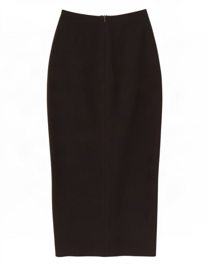 Zara Damen Maxirock Medium W28 Schwarze Baumwolle