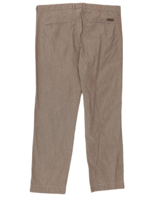 Hugo Boss Herren gerade Anzughose IT 50 Large W32 L30 Braun kariert