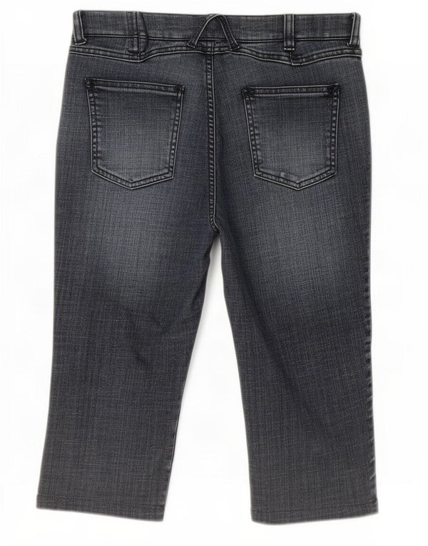 Monsoon Damen Bermuda Denim Shorts UK 12 Medium W30 Blaue Baumwolle