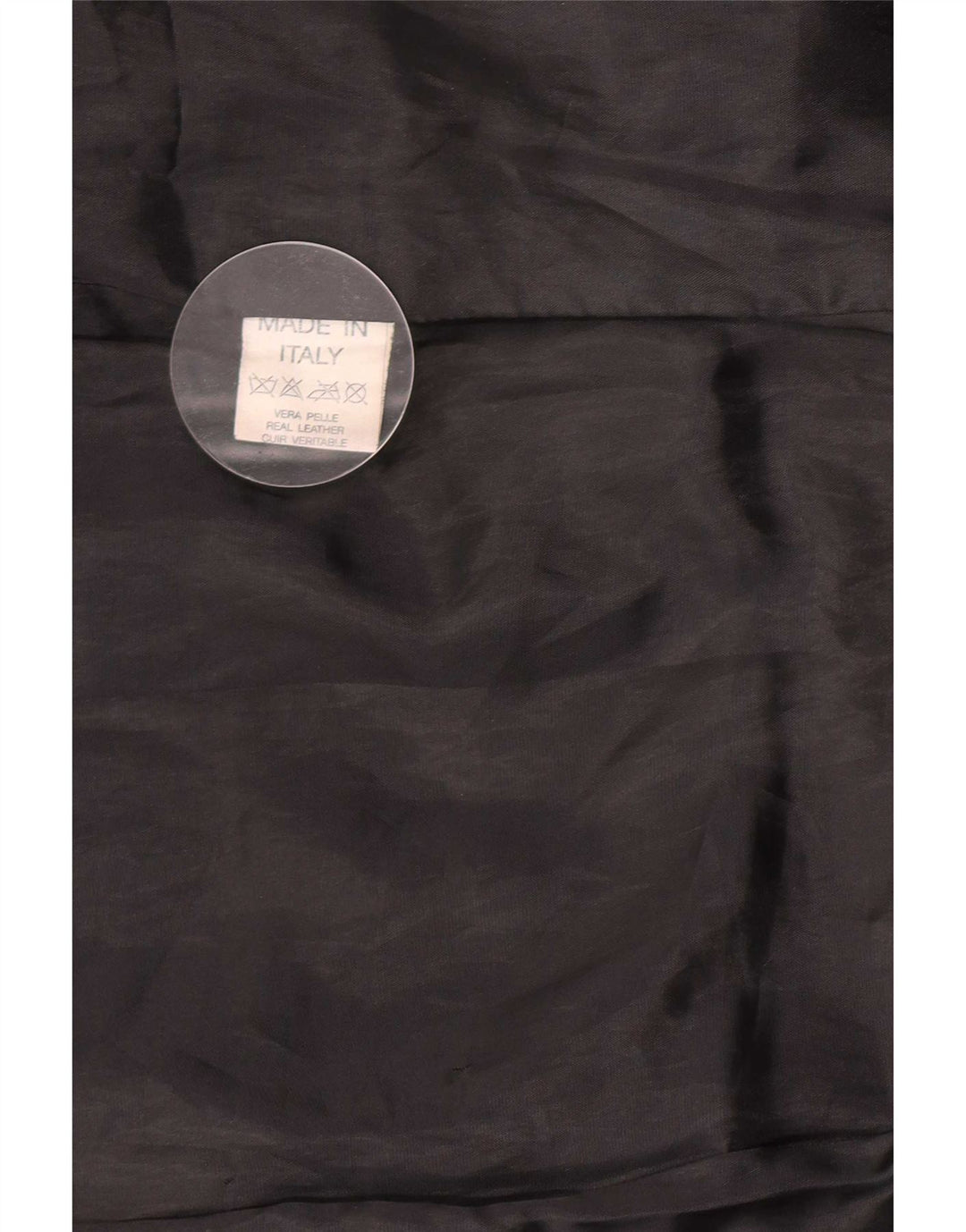 Vintage Damen Ledermantel UK 14 Medium Schwarz