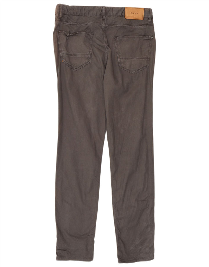 Zara Herren Slim Freizeithose EU 40 Mittel W31 L32 Grau