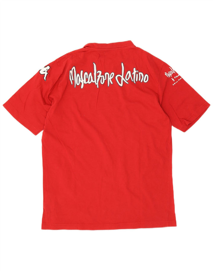 Kappa Herren Grafik T-Shirt Top XL Rot Baumwolle