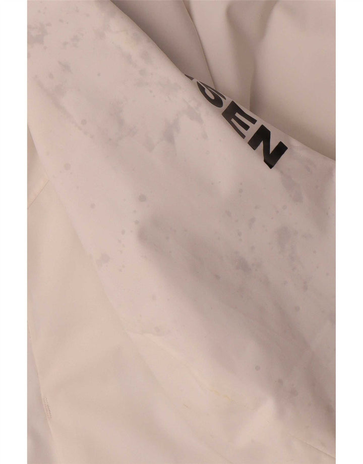 Helly Hansen Herren-Windbreaker-Jacke mit Grafik, UK 40, Größe L, Weiß, Polyester