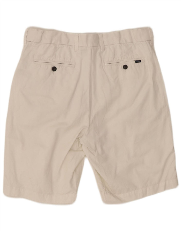 MARKS & SPENCER Herren-Chinoshorts W34, Größe L, weiße Baumwolle
