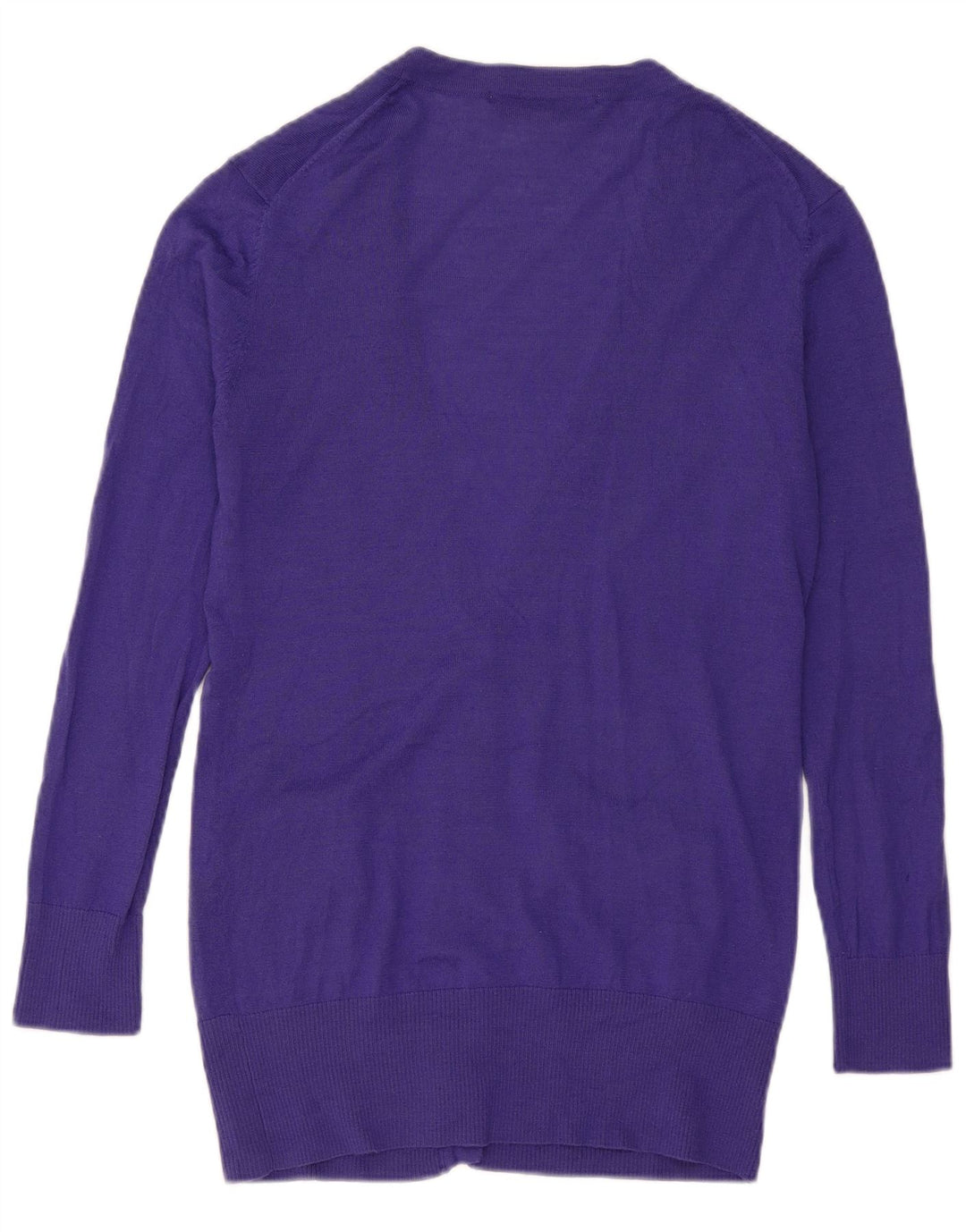 French Connection Damen-Longline-Cardigan-Pullover UK 12 Mittelviolett
