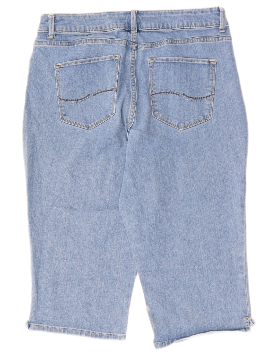 LEE Damen Modern Series Curvy Capri Jeans US 12 Large W30 L17 Blaue Baumwolle