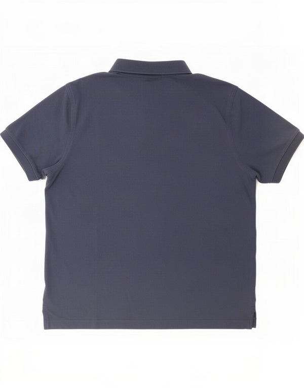 Gant Mens Regular Fit Polo Shirt Large Navy Blue Cotton