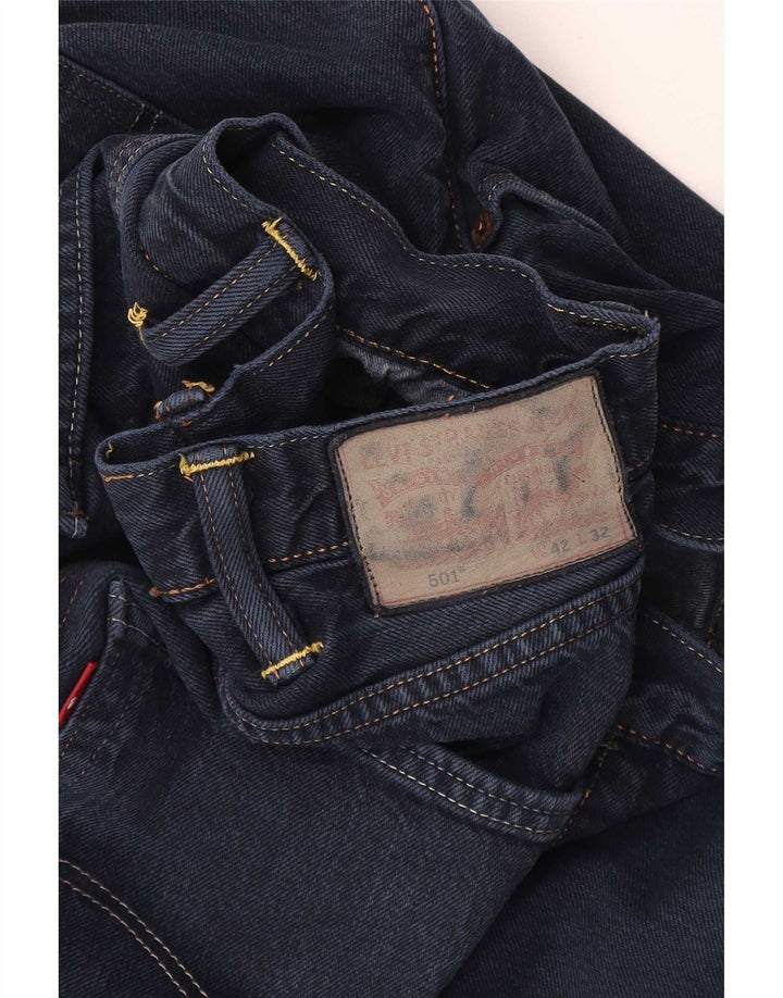 Levi's Herren 501 Straight Jeans W42 L32 Marineblau