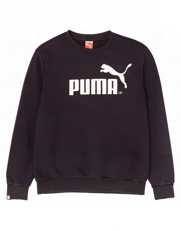 Puma Herren Grafik-Sweatshirt-Pullover, Größe L, Schwarz