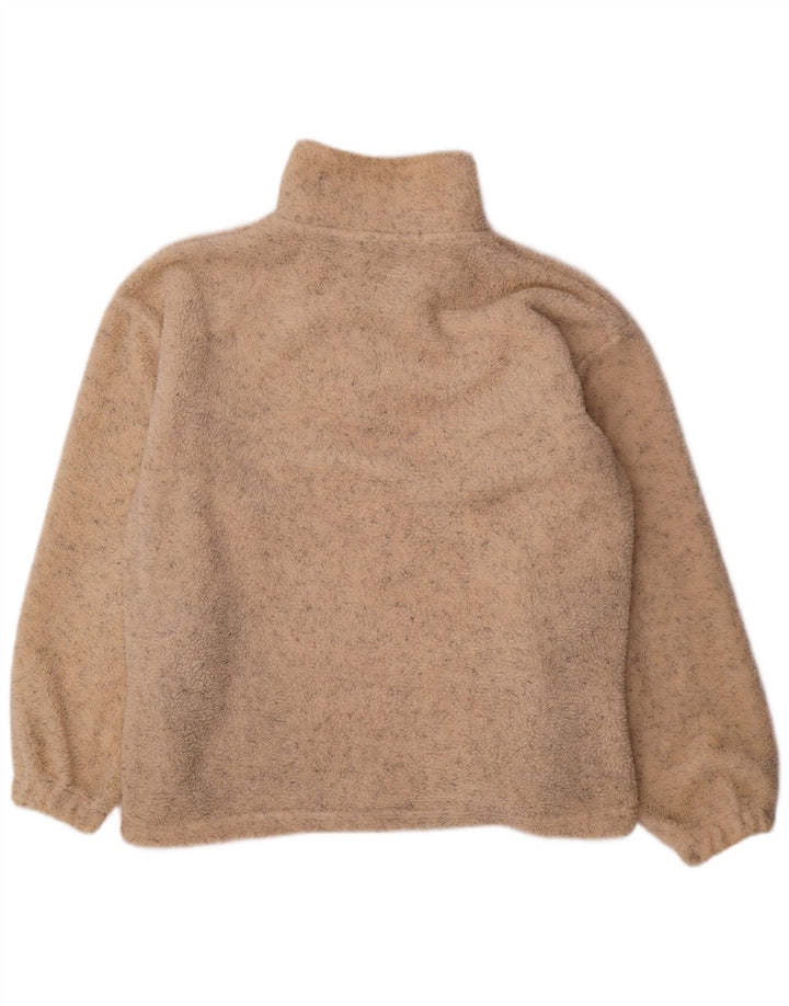 Angelo Muroni Herren-Fleecepullover mit Reißverschluss, XL, beige meliert, Polyester