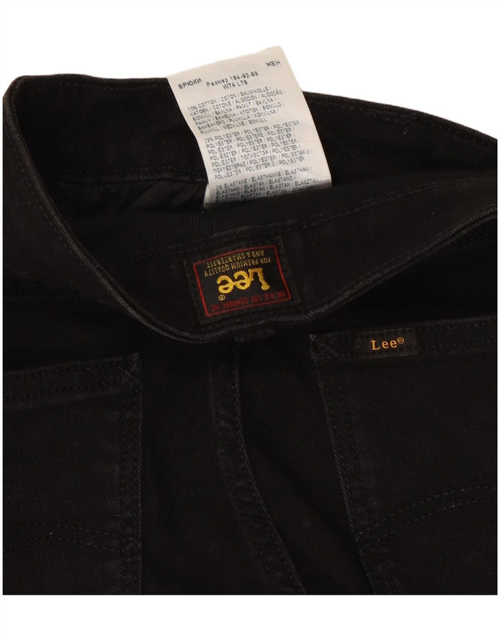 Lee Damen Marion Stretch Slim Jeans W29 L25 Schwarze Baumwolle